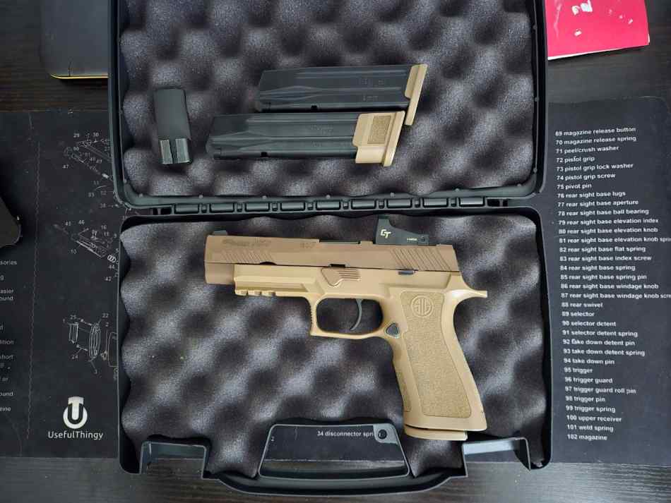 SIG M17 with CT red dot
