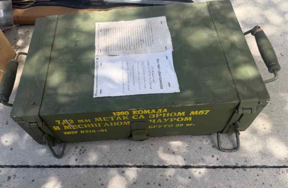 1260 rds M67 7.62X39 ammo crate