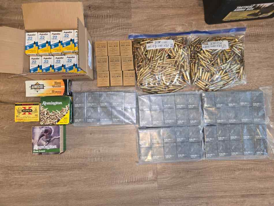 Lot of Ammunition - Primarily 5.56 and 22LR