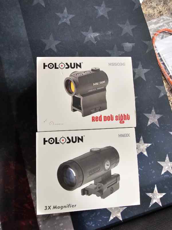 Holosun 503g ACSS and Holosun 3x Magnifier 